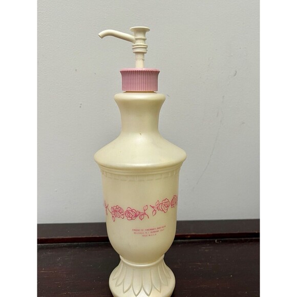 RARE Vtg. Jergens Lotion Plastic Decorative Pump Dispenser. 16 Fl‎ Oz EMPTY. - Picture 3 of 9